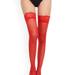 NESKA MODA Self Design Thigh High Stockings-image-47