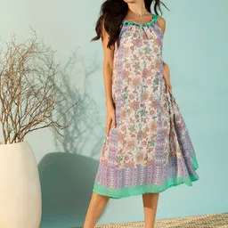 The Kaftan Company Printed Nightdress-image-94