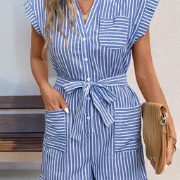 LULU & SKY Striped Jumpsuit-picture-36