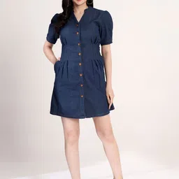 Justin Whyte Denim Sheath Dress-picture-14