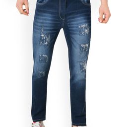 LINARIA Men Classic Skinny Fit Fit Low-Rise Mildly Distressed Heavy Fade Jeans-picture-28