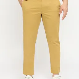 Basics Men Tapered Fit Chinos Trousers-image-70