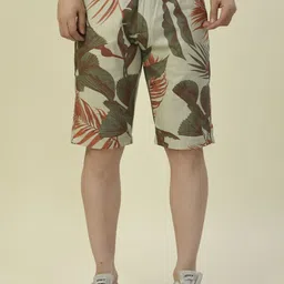 Albion By CnM Men Mid-Rise Camouflage Outdoor Chino Shorts-38