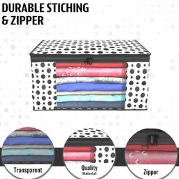 Kuber Industries White & Red 6 Pieces Printed Foldable Multi Utility Organisers image 4
