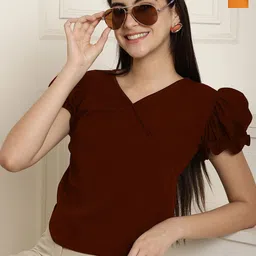 Metronaut Pack Of 2 Puff Sleeve Peplum Top-picture-18