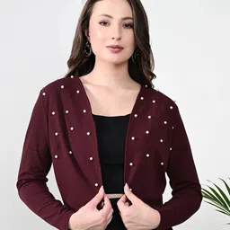 IUGA Women Embellished Shrug-47