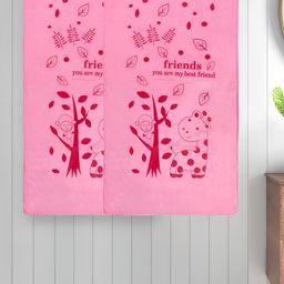 Myntra Elegant Homes Pink 2 Printed Cotton 300 GSM Bath Towel-picture-23