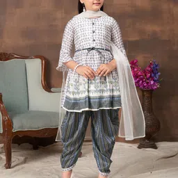 Muhuratam Girls Printed Kurta Set-picture-58
