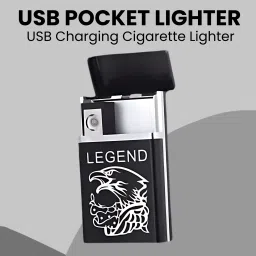 Usb (Cigarette Lighter) Electronic Usb Windproof Rechargeable Lighter SN364 Pocket Lighter-image-6