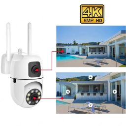 Bzrqx 1080P Full HD Dual Lens Camera WiFi PTZ 355° Rotate Motion Audio Night View Security Camera-image-94
