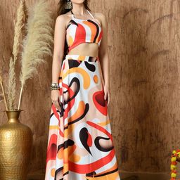 Vagisha Printed Halter Neck Maxi Dress-picture-26
