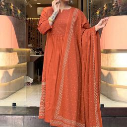 KALINI Women Ethnic Motifs Printed Regular Kurta with Palazzos & With Dupatta-picture-6