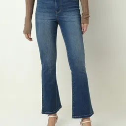 Vero Moda Women Flared High-Rise Light Fade Stretchable Jeans-picture-41