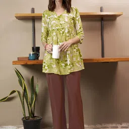 Anouk Rustic Printed Pleated Tunic-image-56