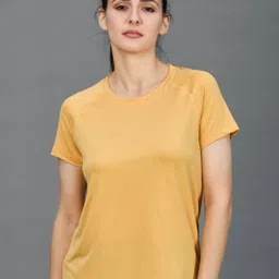 HRX by Hrithik Roshan Women Solid Round Neck T-shirt-image-86