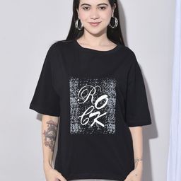 FFU Women Graphic Printed Round Neck Oversized T-shirt-image-86