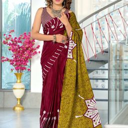 PEENGAX Pure Cotton Block Print Saree-image-20