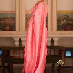 CANIZZARO Solid Woven Design Zari Banarasi Saree-picture-21