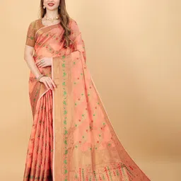 VEDANT VASTRAM Woven Design Zari Designer Saree-image-86