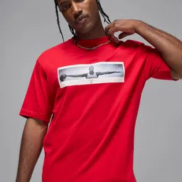 Nike Jordan Photo Printed Round Neck Cotton Regular-Fit T-Shirt-image-79