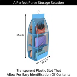 Kuber Industries Blue Set of 1 Regular Magazine Organiser Organisers image 4