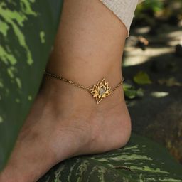 Soul Works Lotus Moonstone Anklet-49