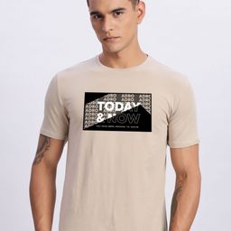 ADRO Typography Printed Round Neck Cotton T-shirt-picture-10