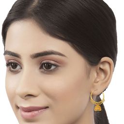 Heer Collection Contemporary Jhumkas Earrings-29