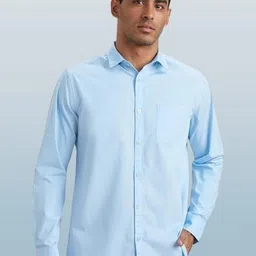 ISUEL FAB Men Blue Cotton Solid Casual Shirts-picture-39