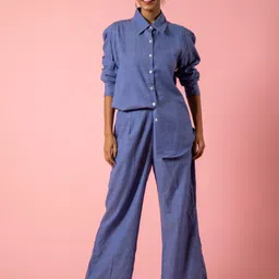 Urban Sundari Shirt Collar Shirt With Trousers-picture-19