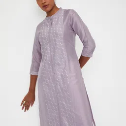 max Women Embroidered Chikankari Kurta-image-74