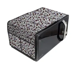 Waterproof & Dustproof PVC Microwave Oven Top Cover with 4 Utility Pockets Cora-image-3