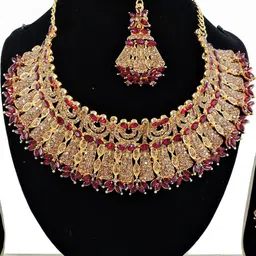 VATSALYA creation Alloy Gold-Plated and artificial stones Jewellery Set-5