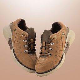 Woodland Men Printed Leather Sneakers-image-24