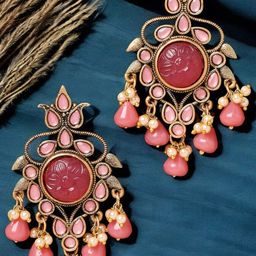 Anouk Floral Drop Earrings-5