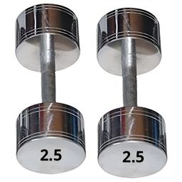 HackerX Set Of 2 Fixed Weight Dumbbell - 2.5Kg Each-26