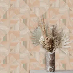 fedora wallpapers Green & Orange Vinyl & Paper Earthy Tones Wallpaper-picture-13