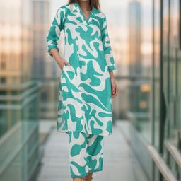 BAESD Women Printed Regular Kurta with Palazzos-13