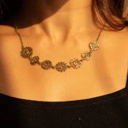 SOUL WORKS Gold Seven Chakra Necklace-picture-27