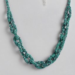 RICHEERA Green & Blue Beaded Necklace-28