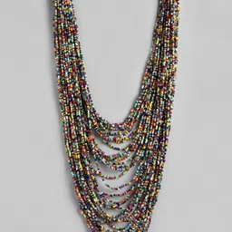 RICHEERA Beaded Multi-Layered Statement Necklace image 1