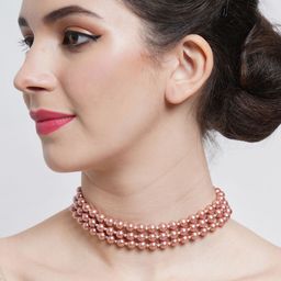 KARATCART Rose Gold & White Necklace-image-78