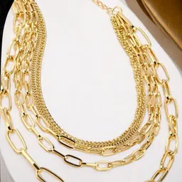 OOMPH Gold-Plated Layered Necklace-image-94