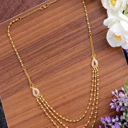 UNIVERSITY TRENDZ Gold Plated Kundan Layered Necklace-20