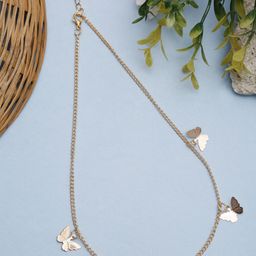DressBerry Gold-Plated Butterfly Necklace-image-87