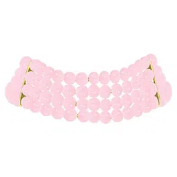 I Jewels Gold-Plated Artificial Beads Choker Necklace-picture-28