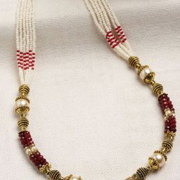 PANASH Gold-Plated Beaded Necklace-13