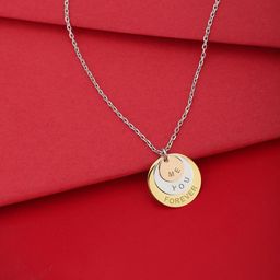 Carlton London Silver-Toned Rhodium-Plated Necklace-image-92