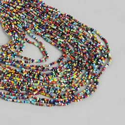 RICHEERA Beaded Multi-Layered Statement Necklace image 2