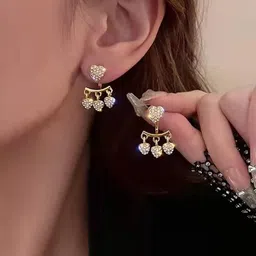 Vembley Women Alloy Gold-Plated Contemporary Drop Earrings-picture-33